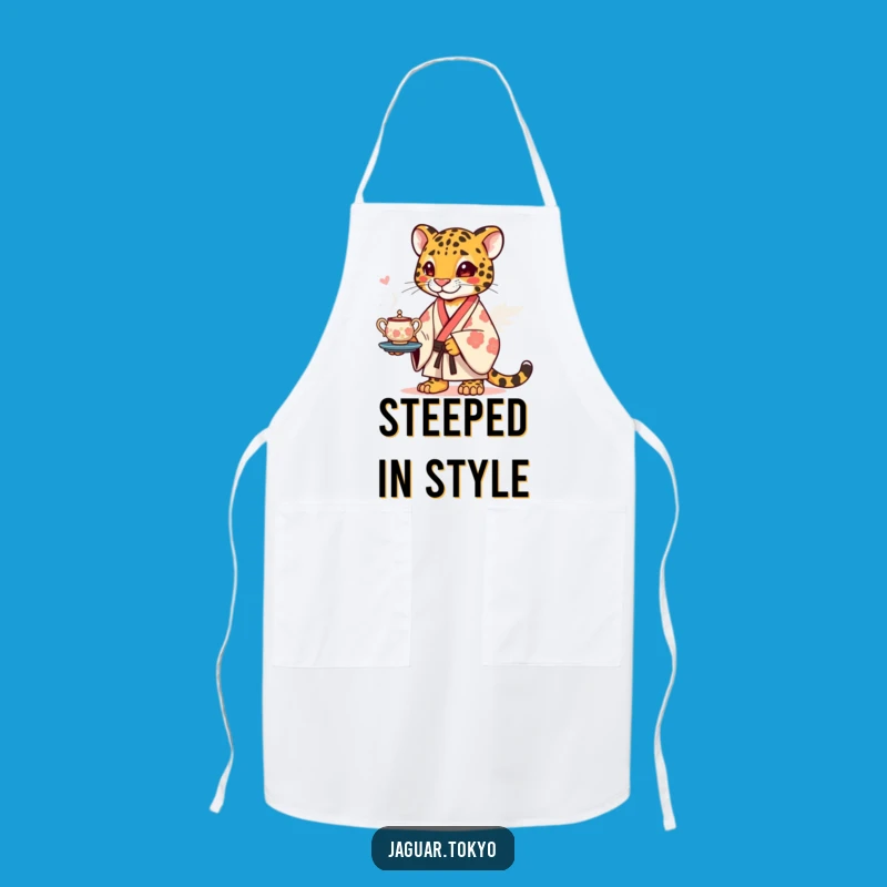 Funny Jaguar Kimono Apron - Kitchen Humor for Culinary Adventures!