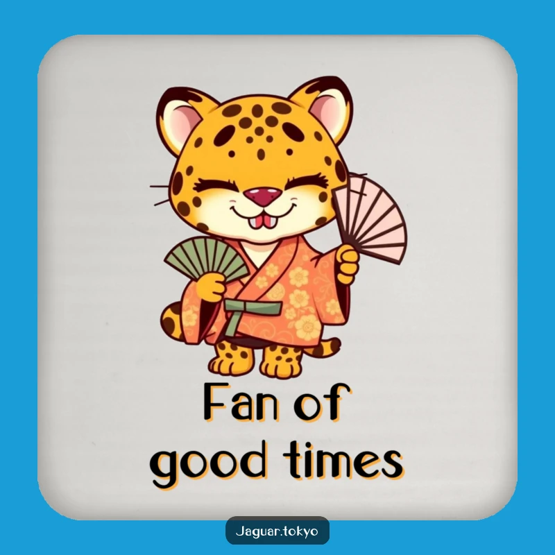 Funny Jaguar Kimono Coaster - Protect Surfaces with Style - Gift