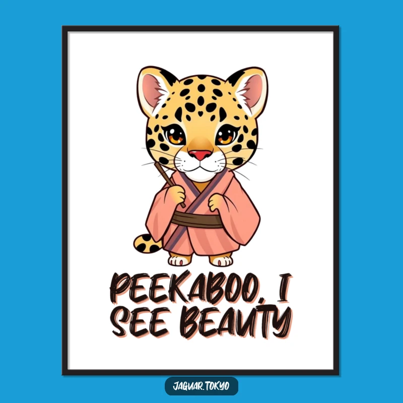 Free Printable Wall Art: Curious Jaguar Fan – Intriguing Downloadable Decor for Charm